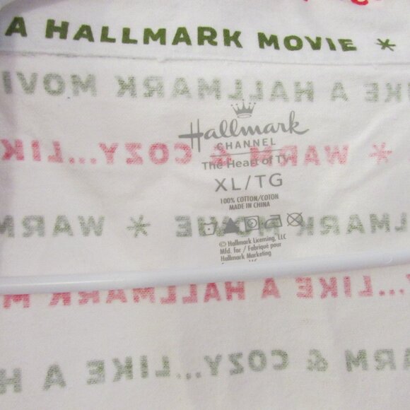 Hallmark Channel Warm & Cozy Like a Hallmark Movie Mens XL PJ Set New - Picture 7 of 8